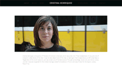 Desktop Screenshot of cristinahenriquez.com